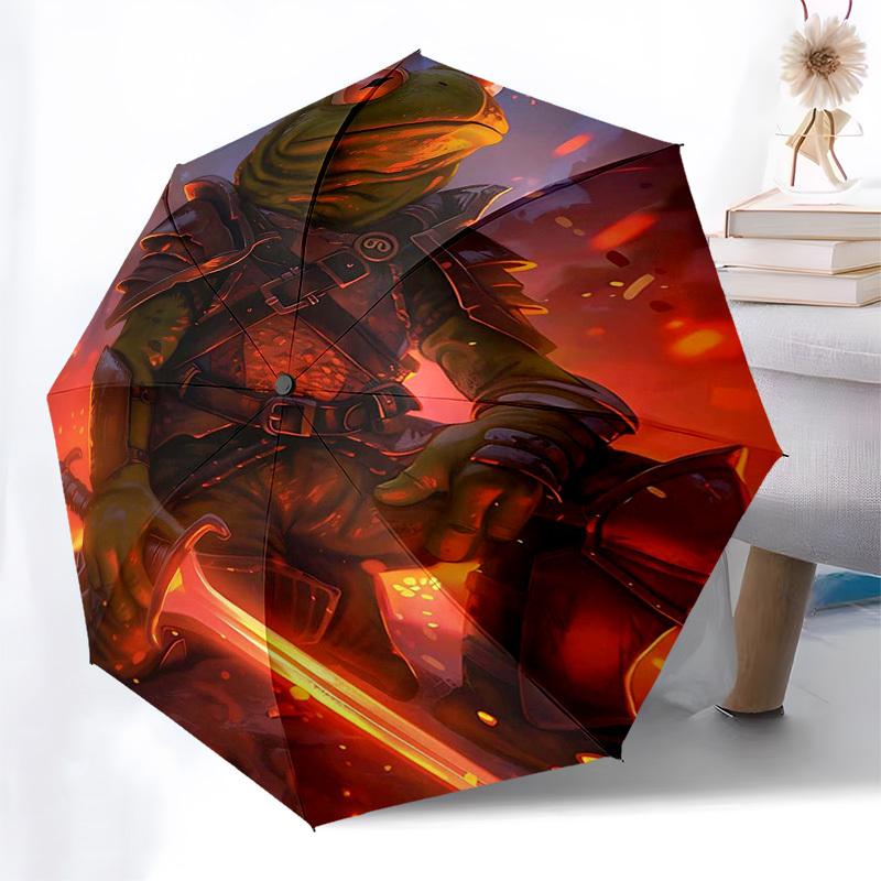 1pc Fantasy Frog Knight: Automatic Opening/Closing Umbrella with 3-Fold Design, Iron Frame for Outdoor Use, Perfect Gift for Fans & Travelers!V081
1pc Fantasy Frog Knight: Automatic Opening/Closing Umbrella with 3-Fold Design, Iron Frame for Outdoor Use, Perfect Gift for Fans & Travelers!V081
