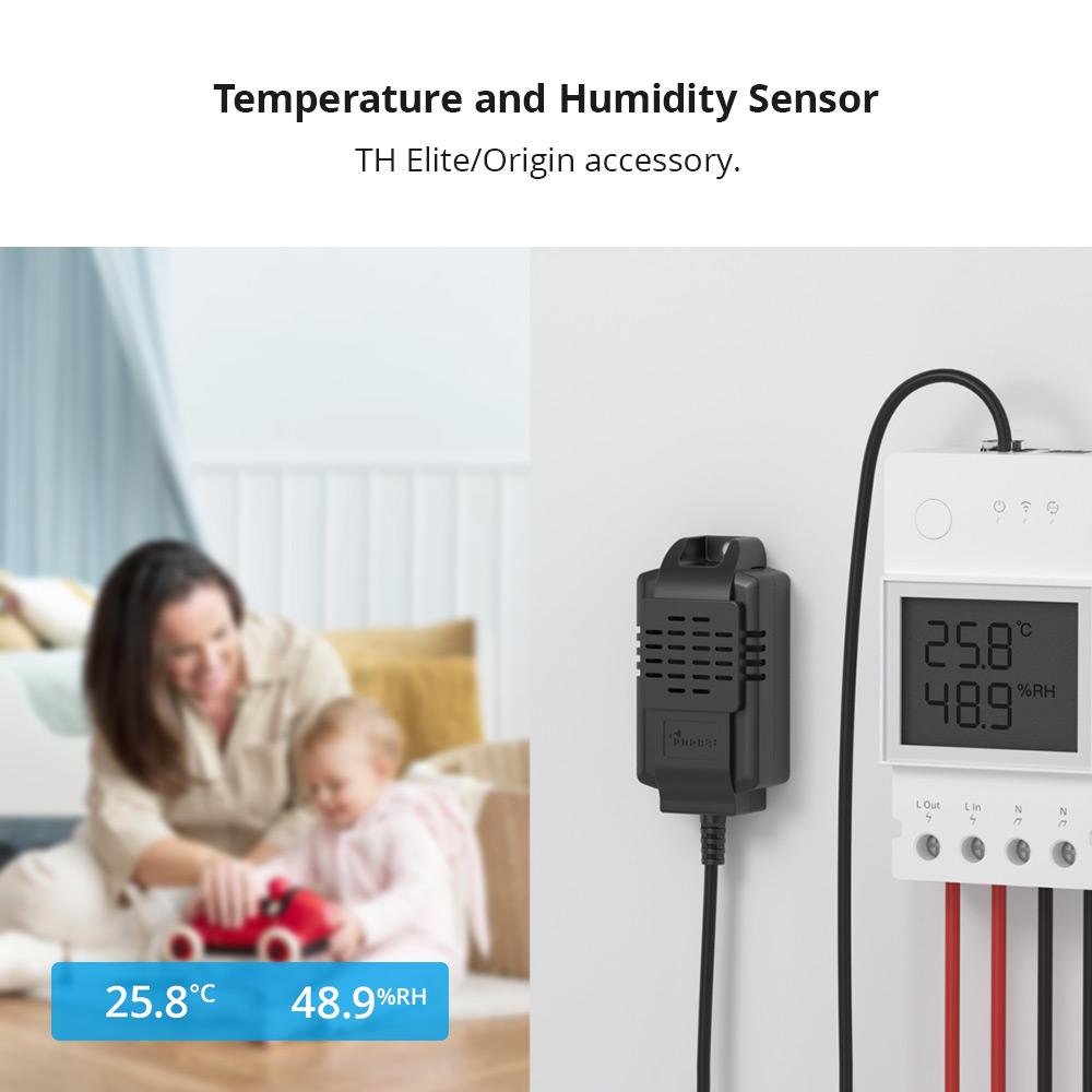 SONOFF Датчик THS01 Датчик температуры влажности RJ9 Jack Смарт-датчик для Sonoff TH Origin / TH Elite, не водонепроницаемый
SONOFF Датчик THS01 Датчик температуры влажности RJ9 Jack Смарт-датчик для Sonoff TH Origin / TH Elite, не водонепроницаемый