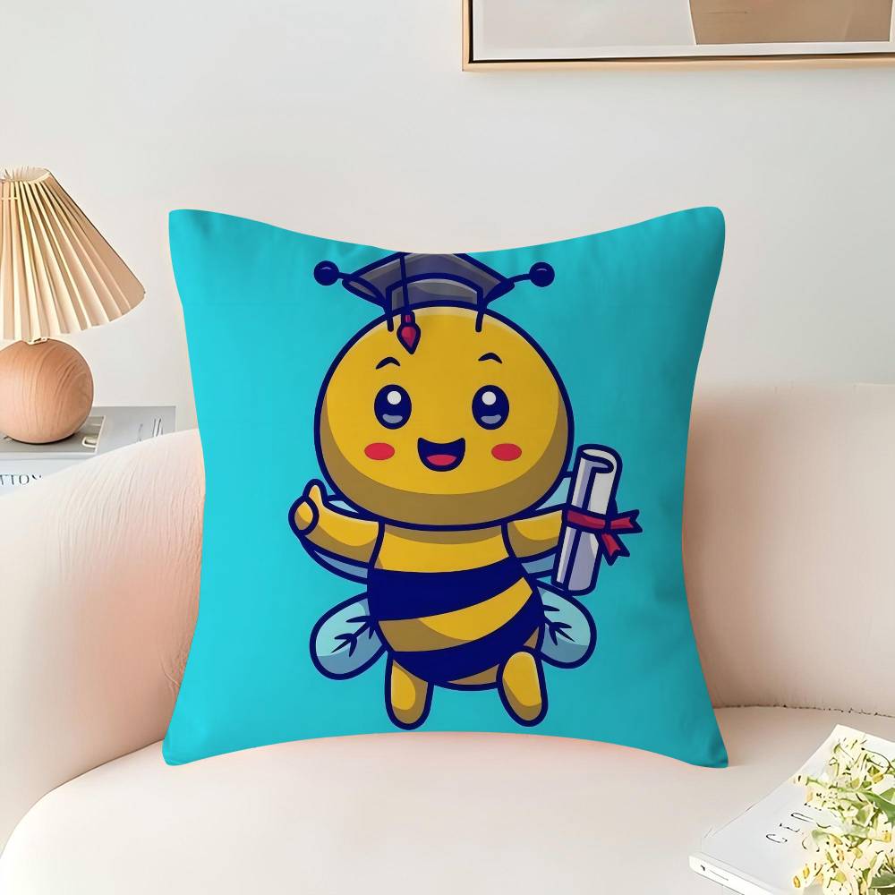 Bees Cute Funny Cartoon Cushion Cover Inches Farmhouse Decor Home Throw Pillow Covers For Couch Decorations 16x16Inch
Bees Cute Funny Cartoon Cushion Cover Inches Farmhouse Decor Home Throw Pillow Covers For Couch Decorations 16x16Inch