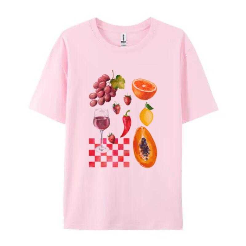 Vintage Cute Fruit Wine Printed Graphic Tees Women Oversized Y2k Aesthetic Foodie TShirts Grunge Streetwear Top FeUnisex Clothing 4XL
Vintage Cute Fruit Wine Printed Graphic Tees Women Oversized Y2k Aesthetic Foodie TShirts Grunge Streetwear Top FeUnisex Clothing 4XL