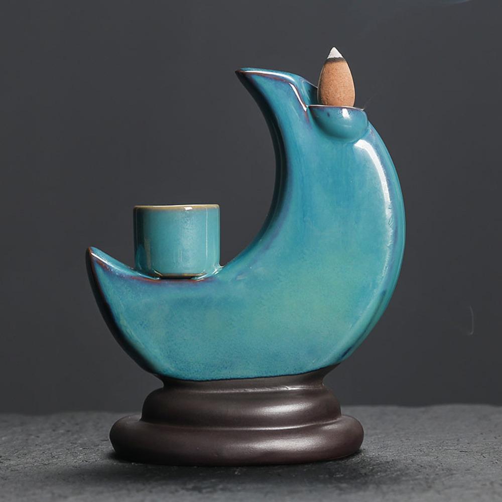 Decoration Ceramic Censer Exquisite Candle Holder Incense Stick Backflow Incense Burner Tabletop Ceramics
Decoration Ceramic Censer Exquisite Candle Holder Incense Stick Backflow Incense Burner Tabletop Ceramics