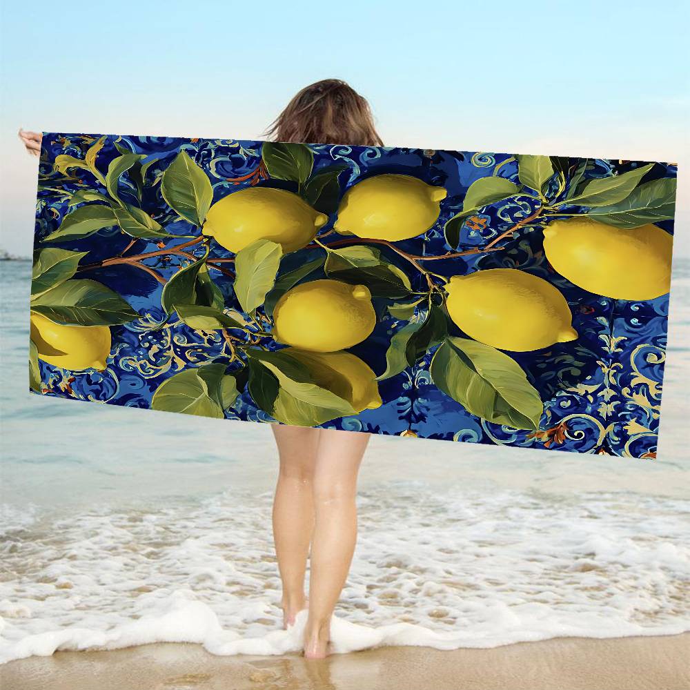Mediterranean Lemon Beach Towel Colorful Bath Towels for Girl Microfiber Quick Dry Sand Free Beach Yoga Spa Gym Pool W30*H60(CM)
Mediterranean Lemon Beach Towel Colorful Bath Towels for Girl Microfiber Quick Dry Sand Free Beach Yoga Spa Gym Pool W30*H60(CM)