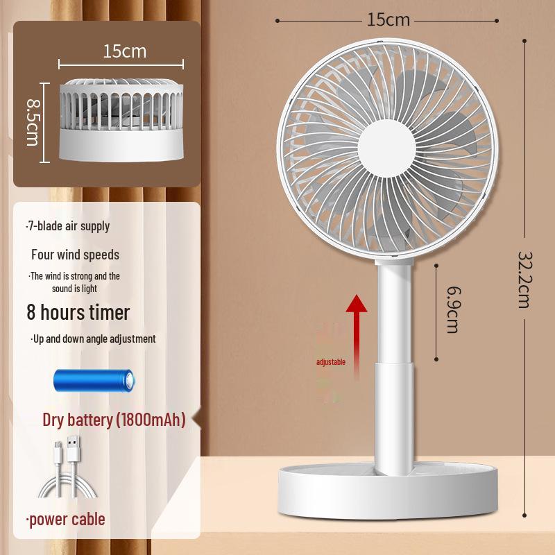 Foldable 6-inch USB Charging Mini Desktop Fan with Telescopic Head and Long Battery Life 4-8 inch
Foldable 6-inch USB Charging Mini Desktop Fan with Telescopic Head and Long Battery Life 4-8 inch