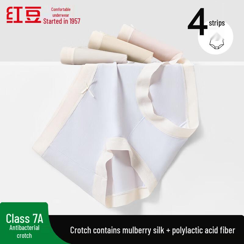 Hongdou Women s 7A Antibacterial Silk Crotch Briefs 4-Pack L
Hongdou Women s 7A Antibacterial Silk Crotch Briefs 4-Pack L