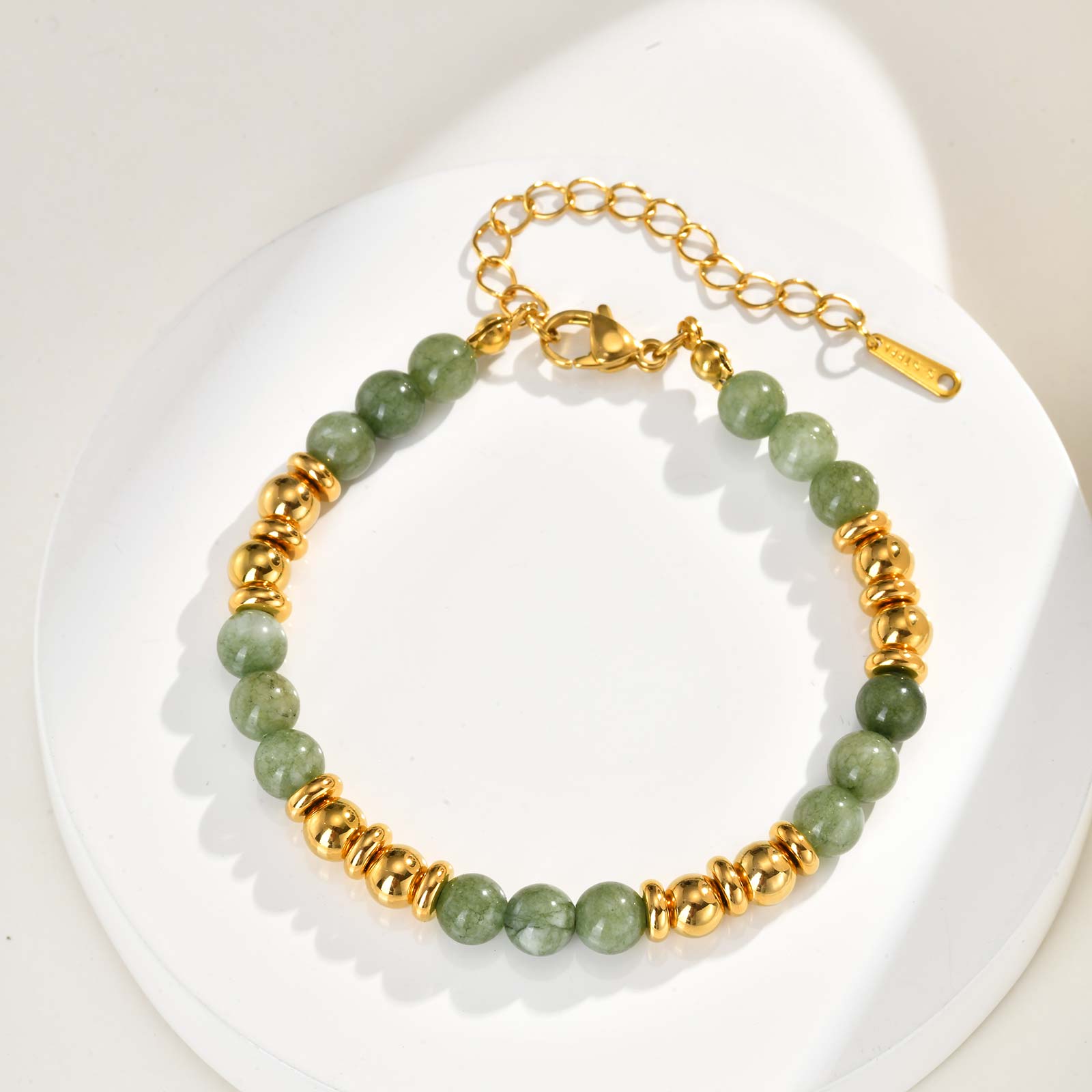 Stainless Steel Pink/Green Crystal Bracelet for Women Girls,Gold Plated Bead Chain Bracelets,Bohemia Jewelry Gift
Stainless Steel Pink/Green Crystal Bracelet for Women Girls,Gold Plated Bead Chain Bracelets,Bohemia Jewelry Gift