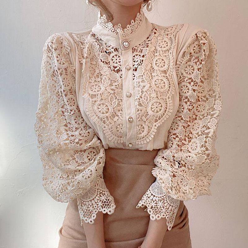 Women s French Lace Long-Sleeve Cotton Shirt with Stand-Up Collar M білий
Women s French Lace Long-Sleeve Cotton Shirt with Stand-Up Collar M білий
