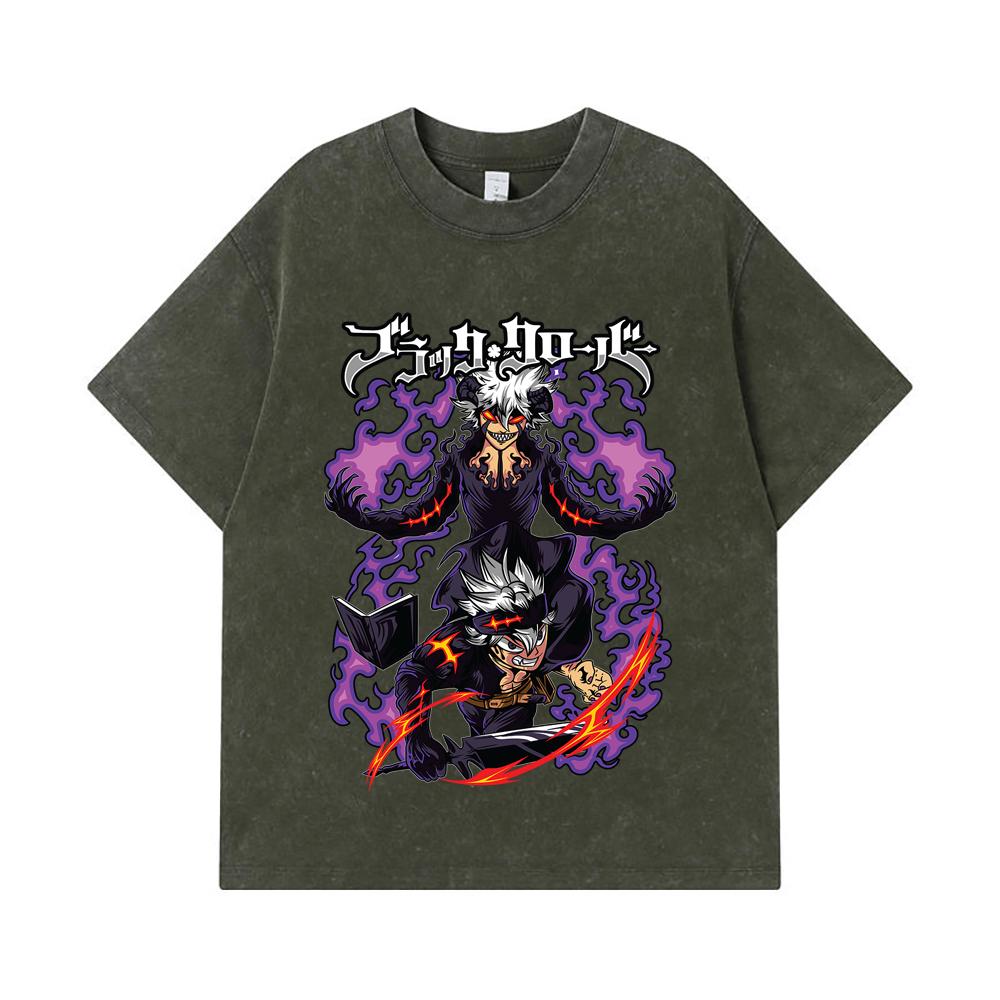 275 GSM Washed T-shirts 100% Cotton Black Clover V1 Asta Print Unisex Heavy Cotton T Shirt S армия зеленый
275 GSM Washed T-shirts 100% Cotton Black Clover V1 Asta Print Unisex Heavy Cotton T Shirt S армия зеленый