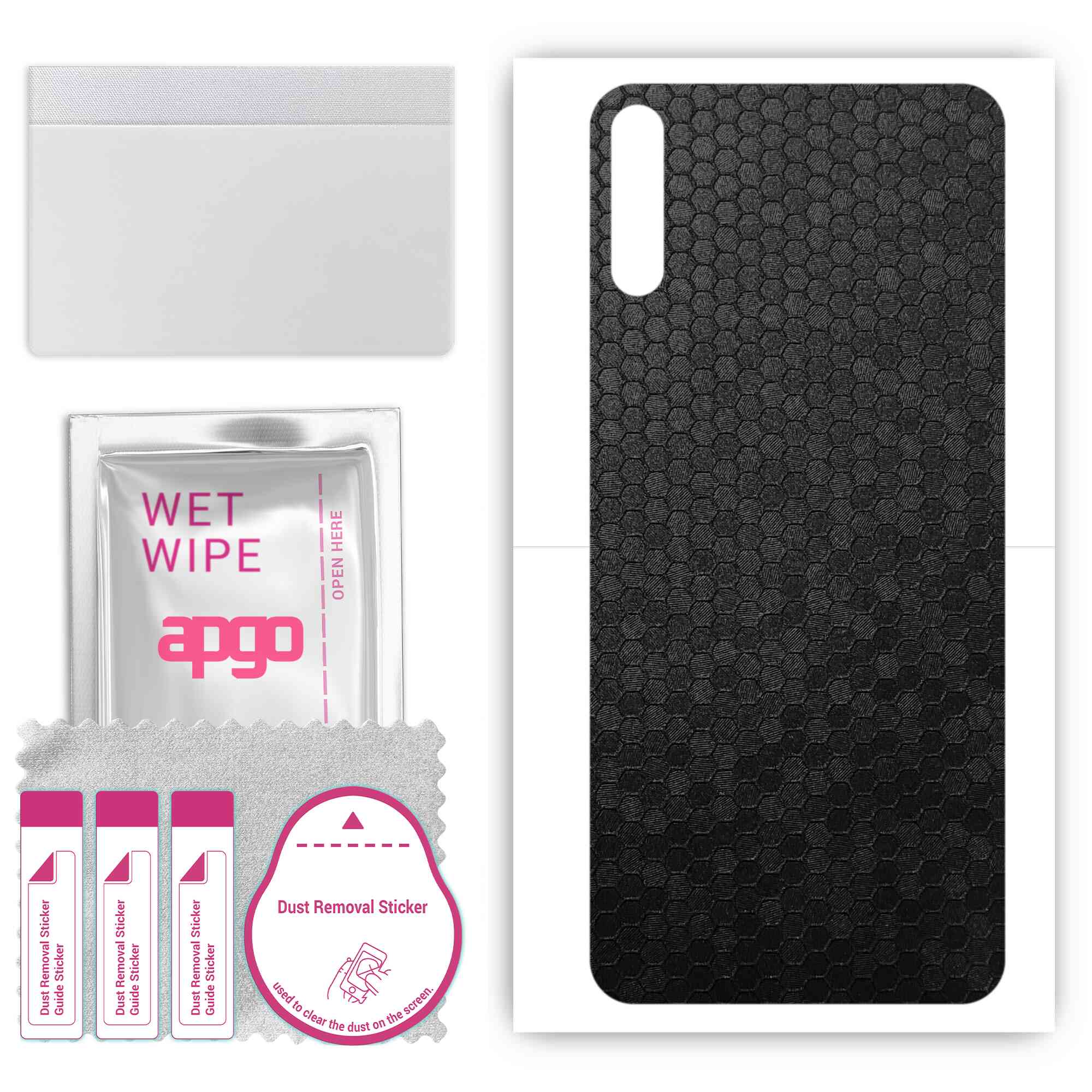 apgo Protective Skin Sticker for the back compatible with Huawei Enjoy 20e Pro, Wrap Film, Foil, Vinyl - Pattern Black Honeycomb
apgo Protective Skin Sticker for the back compatible with Huawei Enjoy 20e Pro, Wrap Film, Foil, Vinyl - Pattern Black Honeycomb
