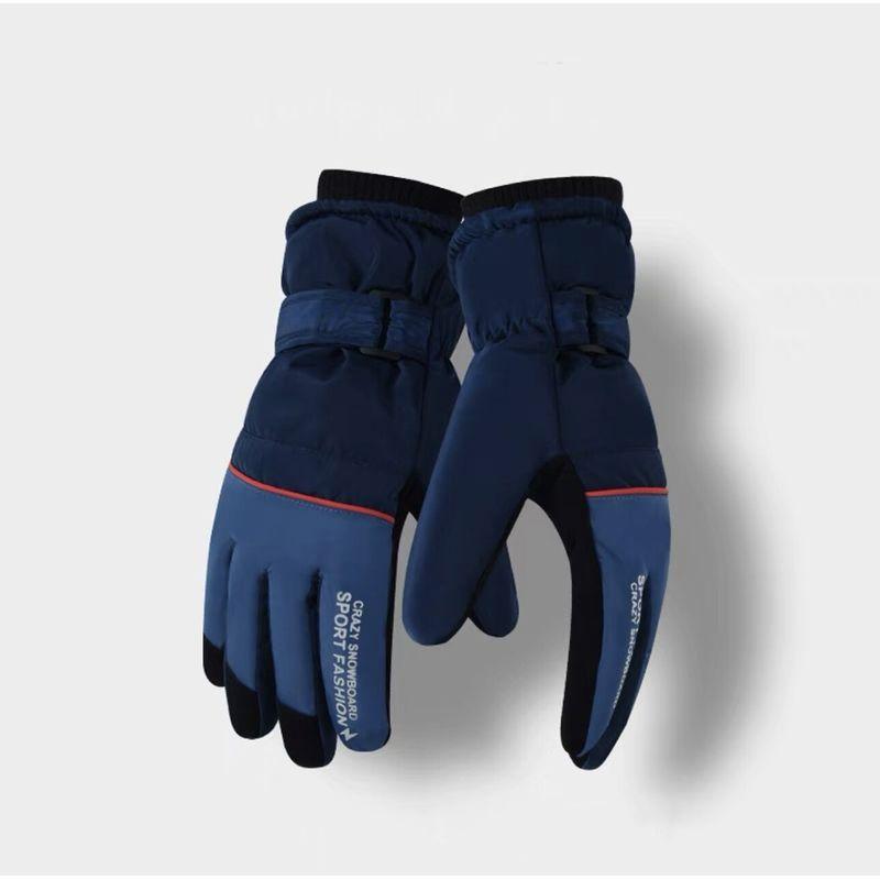 Cold-Proof Touchable Screen Five-Finger Couple Ski Gloves Finger Letters (Men s-Navy Blue) One size
Cold-Proof Touchable Screen Five-Finger Couple Ski Gloves Finger Letters (Men s-Navy Blue) One size