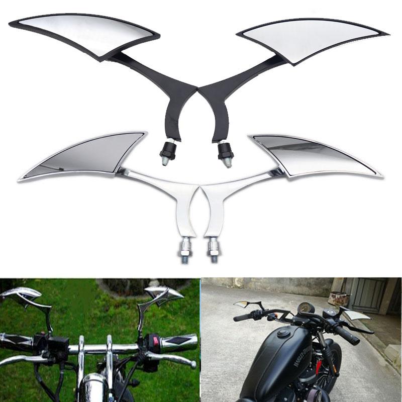1 пара универсальных боковых зеркал заднего вида для мотоцикла Honda Yamaha Kawasaki Suzuki Touring Cruiser Chopper Bike
1 пара универсальных боковых зеркал заднего вида для мотоцикла Honda Yamaha Kawasaki Suzuki Touring Cruiser Chopper Bike