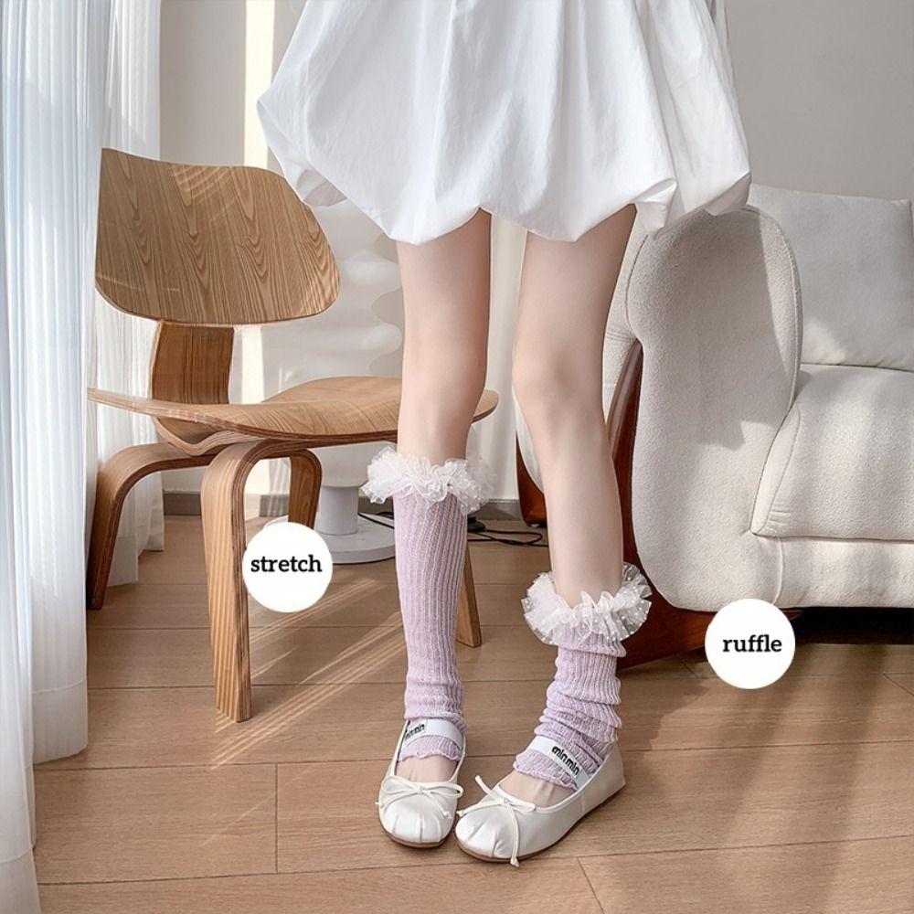 Candy Color Knee High Ruffle Socks Ballet Style Open Toe Socks Ballet Calf Long Socks Streetwear чорний
Candy Color Knee High Ruffle Socks Ballet Style Open Toe Socks Ballet Calf Long Socks Streetwear чорний