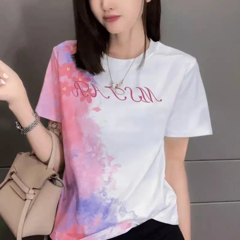 Pure Cotton Short-sleeved Women s Design Slimming and Flesh-covering Versatile Casual Right-shoulder Round-neck Short-sleeved Top M
Pure Cotton Short-sleeved Women s Design Slimming and Flesh-covering Versatile Casual Right-shoulder Round-neck Short-sleeved Top M