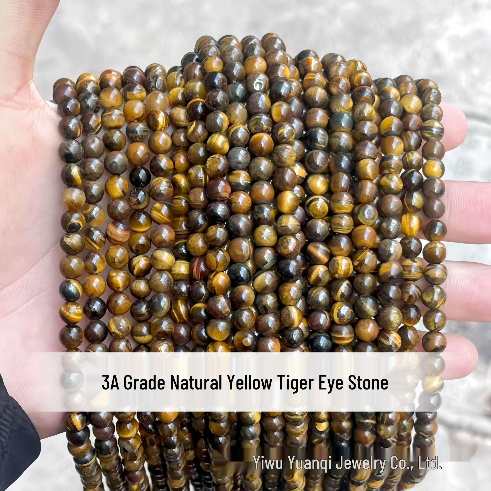 Colored Tiger Eye Beads: Yellow, Round, Semi-Finished for DIY Jewelry Accessories 6mm per string / about 60 beads
Colored Tiger Eye Beads: Yellow, Round, Semi-Finished for DIY Jewelry Accessories 6mm per string / about 60 beads