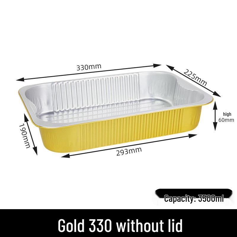 Очень большой термостойкий контейнер из алюминиевой фольги для выпечки, тушения и еды на вынос