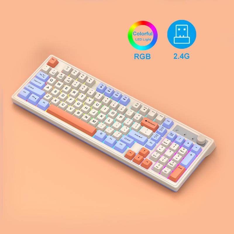 Dual Bluetooth Keyboard Dual-Mode BT/2.4G Wireless Keyboard RGB Backlit Rechargeable Keyboard Gaming Keyboard For Laptop Tablet
Dual Bluetooth Keyboard Dual-Mode BT/2.4G Wireless Keyboard RGB Backlit Rechargeable Keyboard Gaming Keyboard For Laptop Tablet