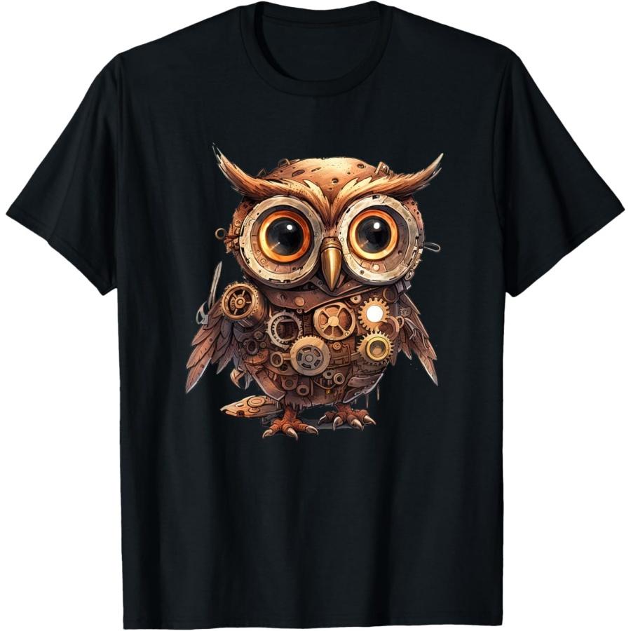 Сова в стиле стимпанк с механической шестерней, яркая футболка с птицей XXXXXL чёрный
Сова в стиле стимпанк с механической шестерней, яркая футболка с птицей XXXXXL чёрный