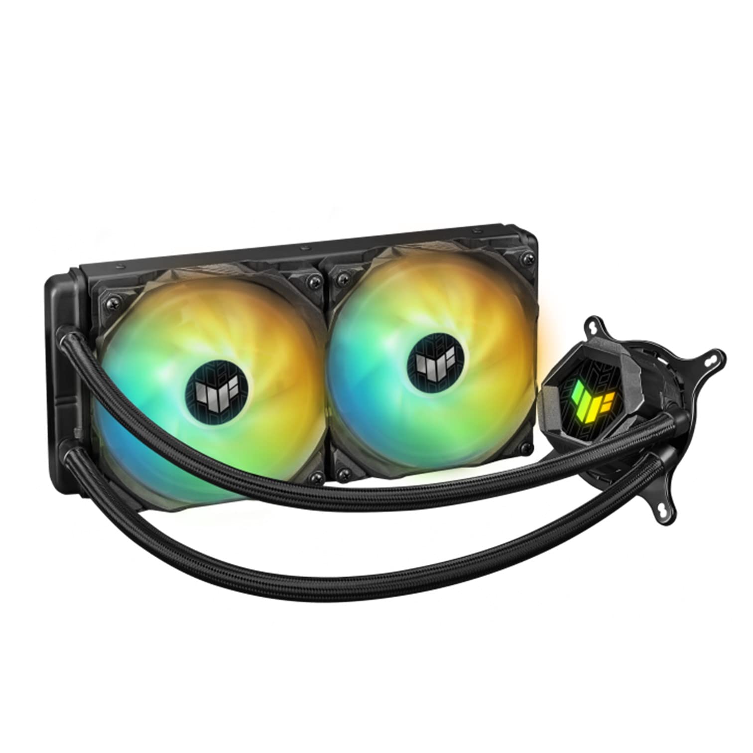 ASUS Liquid CPU Cooler with Aura Sync and Dual ROG 120mm Addressable RGB Radiator Fans 6 Year Gaming LC 240 ARGB All-in-One Warranty/TUF
ASUS Liquid CPU Cooler with Aura Sync and Dual ROG 120mm Addressable RGB Radiator Fans 6 Year Gaming LC 240 ARGB All-in-One Warranty/TUF