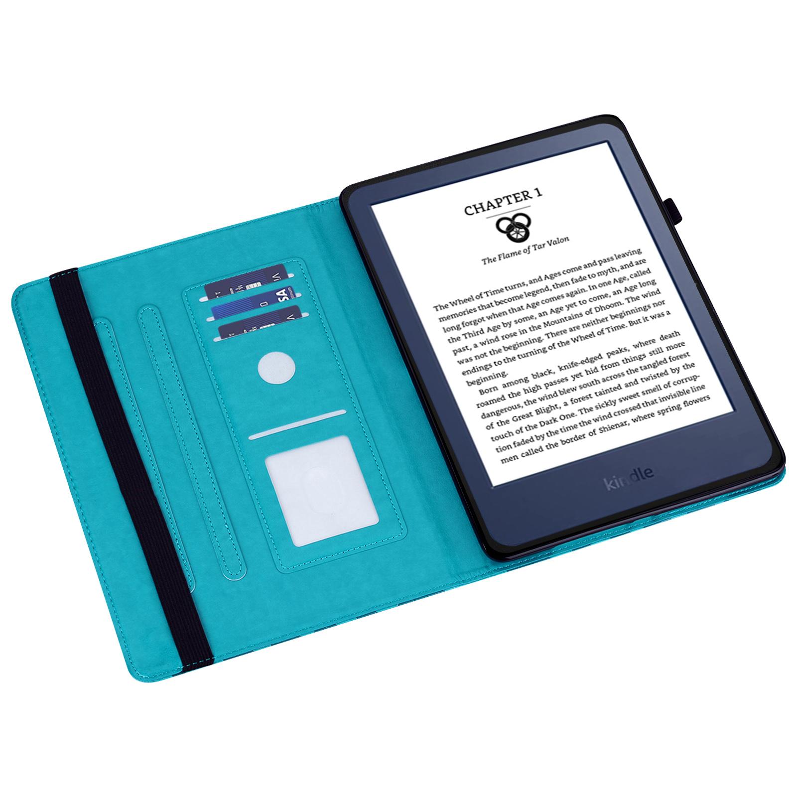 For Amazon Kindle Paperwhite 6 (2022) PU Leather Tablet Case Tree Deer Imprinted Stand Cover with Card Holder Blue
For Amazon Kindle Paperwhite 6 (2022) PU Leather Tablet Case Tree Deer Imprinted Stand Cover with Card Holder Blue