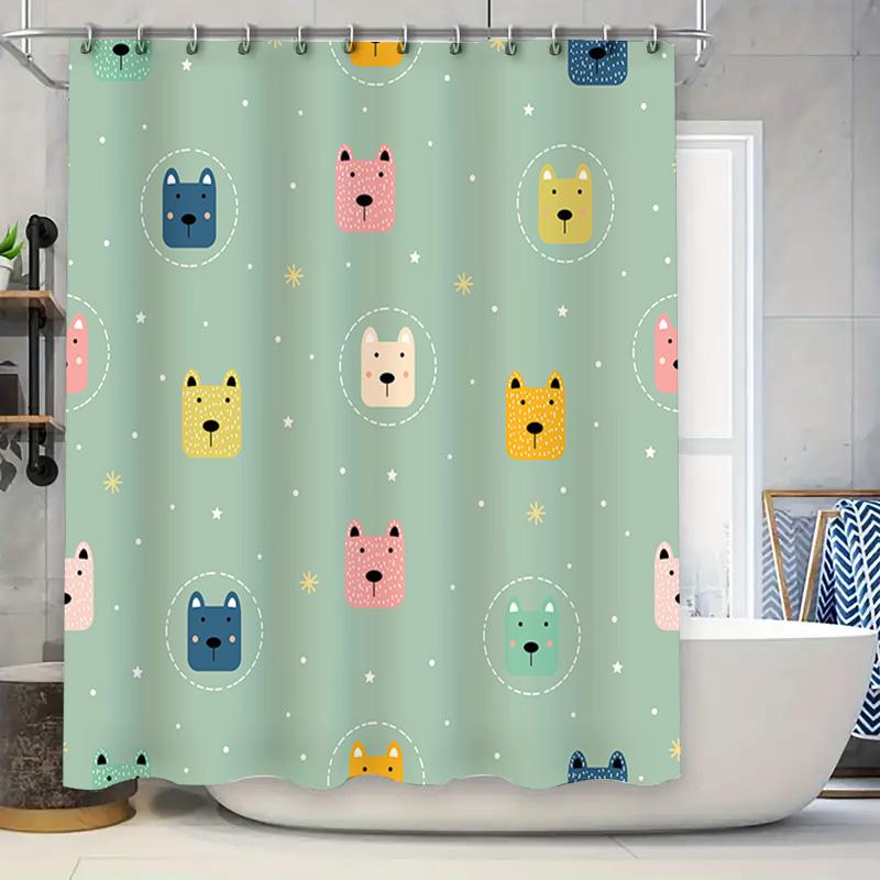 Animal Printed Shower Curtain with Blue Background for Bathroom Decor Creative Pattern Home Accessories (Green) 90x180cm
Animal Printed Shower Curtain with Blue Background for Bathroom Decor Creative Pattern Home Accessories (Green) 90x180cm