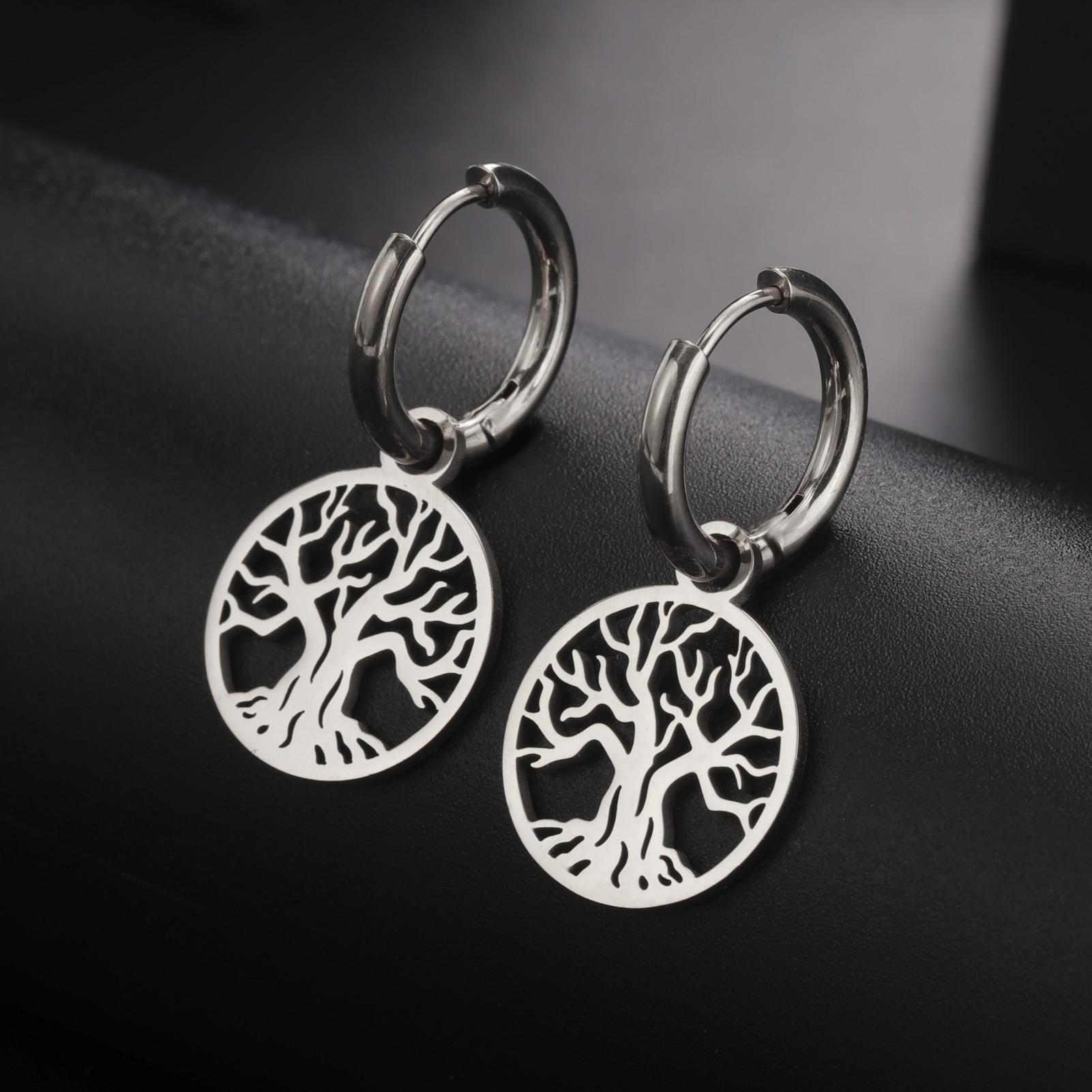 LIKGREAT Fashion 2025 Trend Tree of Life Earrings Silver Color Ear Hoops for Women Vintage Drop Earring Jewelry Amulet Gift
LIKGREAT Fashion 2025 Trend Tree of Life Earrings Silver Color Ear Hoops for Women Vintage Drop Earring Jewelry Amulet Gift