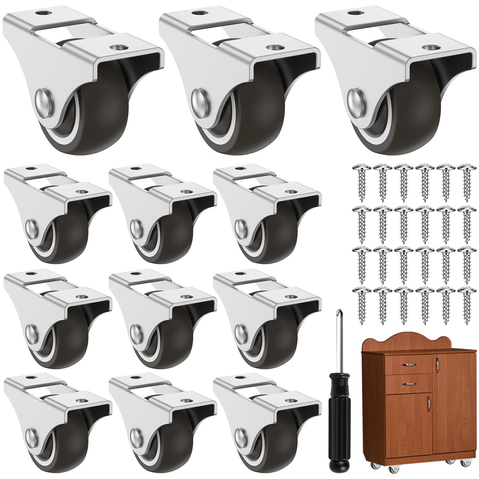 Mini Fixed Caster Wheels 1inch 1.25inch Silent Rigid Plate Casters Furniture Casters for Furniture Rolling Cabinet Trundle Bed 1 inch
Mini Fixed Caster Wheels 1inch 1.25inch Silent Rigid Plate Casters Furniture Casters for Furniture Rolling Cabinet Trundle Bed 1 inch