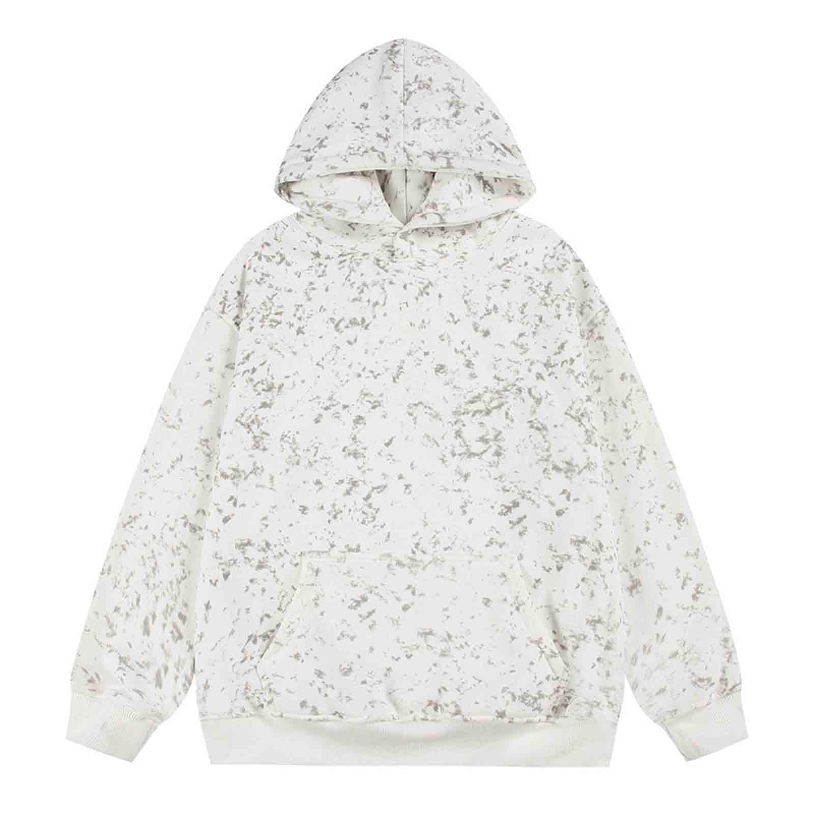 Мужская повседневная толстовка с капюшоном, свободная, большого размера, с принтом тай-дай, с длинными рукавами, карманом, заниженной линией плеча XL белый
Мужская повседневная толстовка с капюшоном, свободная, большого размера, с принтом тай-дай, с длинными рукавами, карманом, заниженной линией плеча XL белый