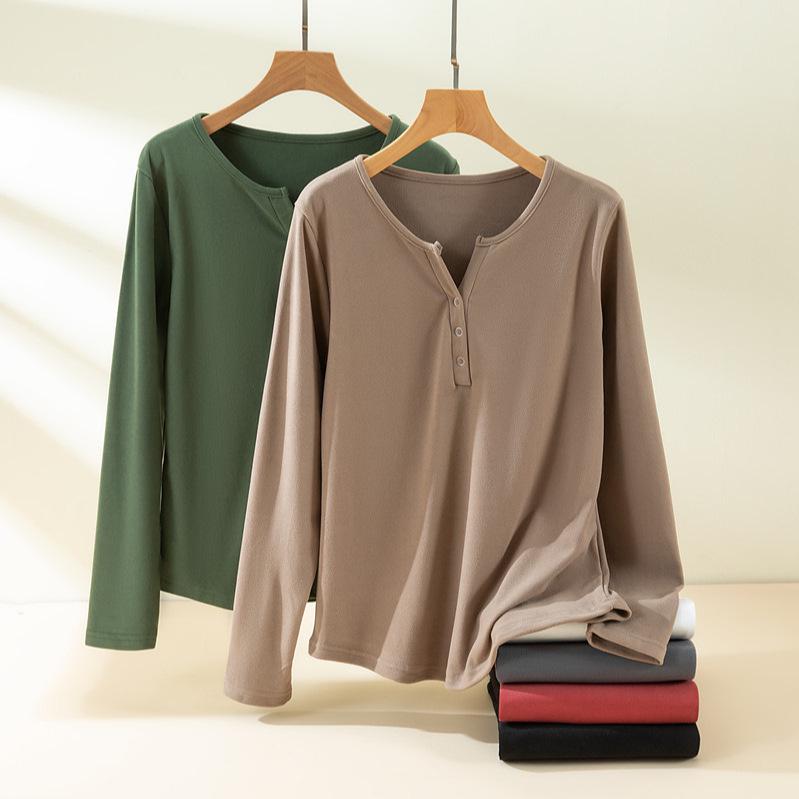 Women s Long-Sleeve V-Neck Fleece-Lined Top - Autumn/Winter Fashionable, Warm & Age-Reducing Style XL
Women s Long-Sleeve V-Neck Fleece-Lined Top - Autumn/Winter Fashionable, Warm & Age-Reducing Style XL