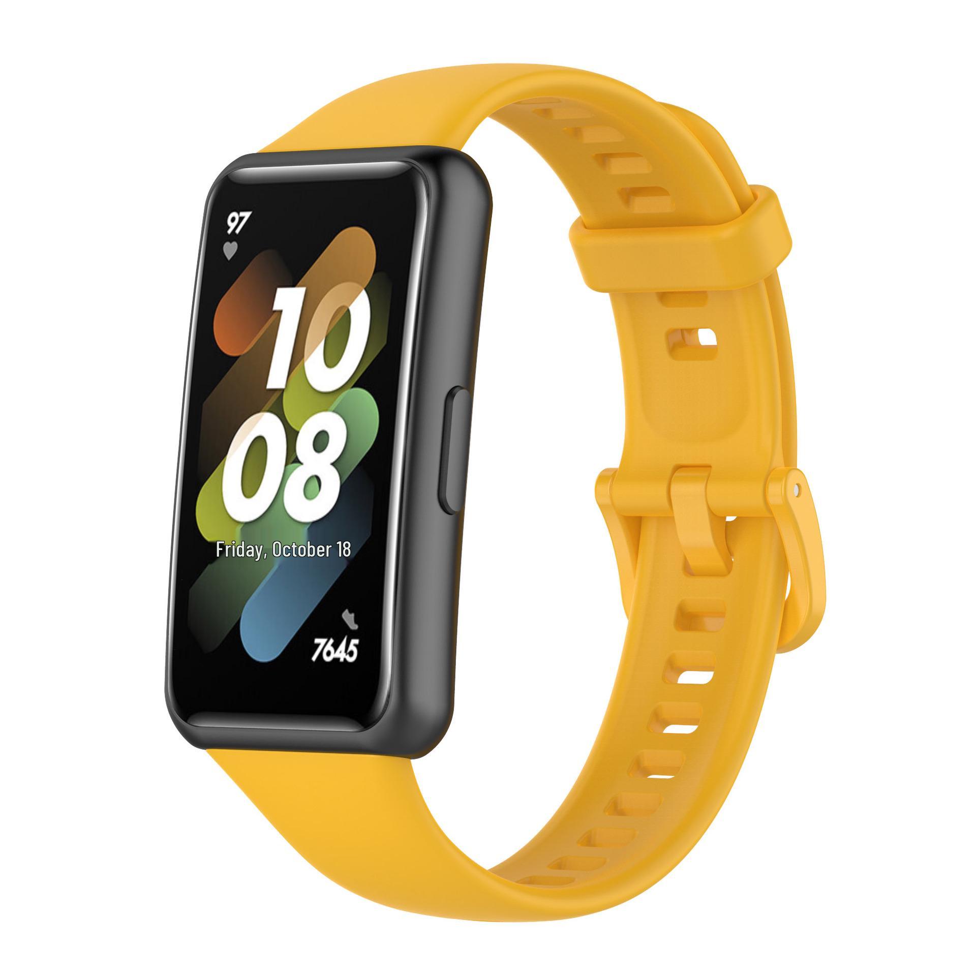 Очень большой официальный силиконовый ремешок для Huawei и Honor Band 7 жёлтый
Очень большой официальный силиконовый ремешок для Huawei и Honor Band 7 жёлтый