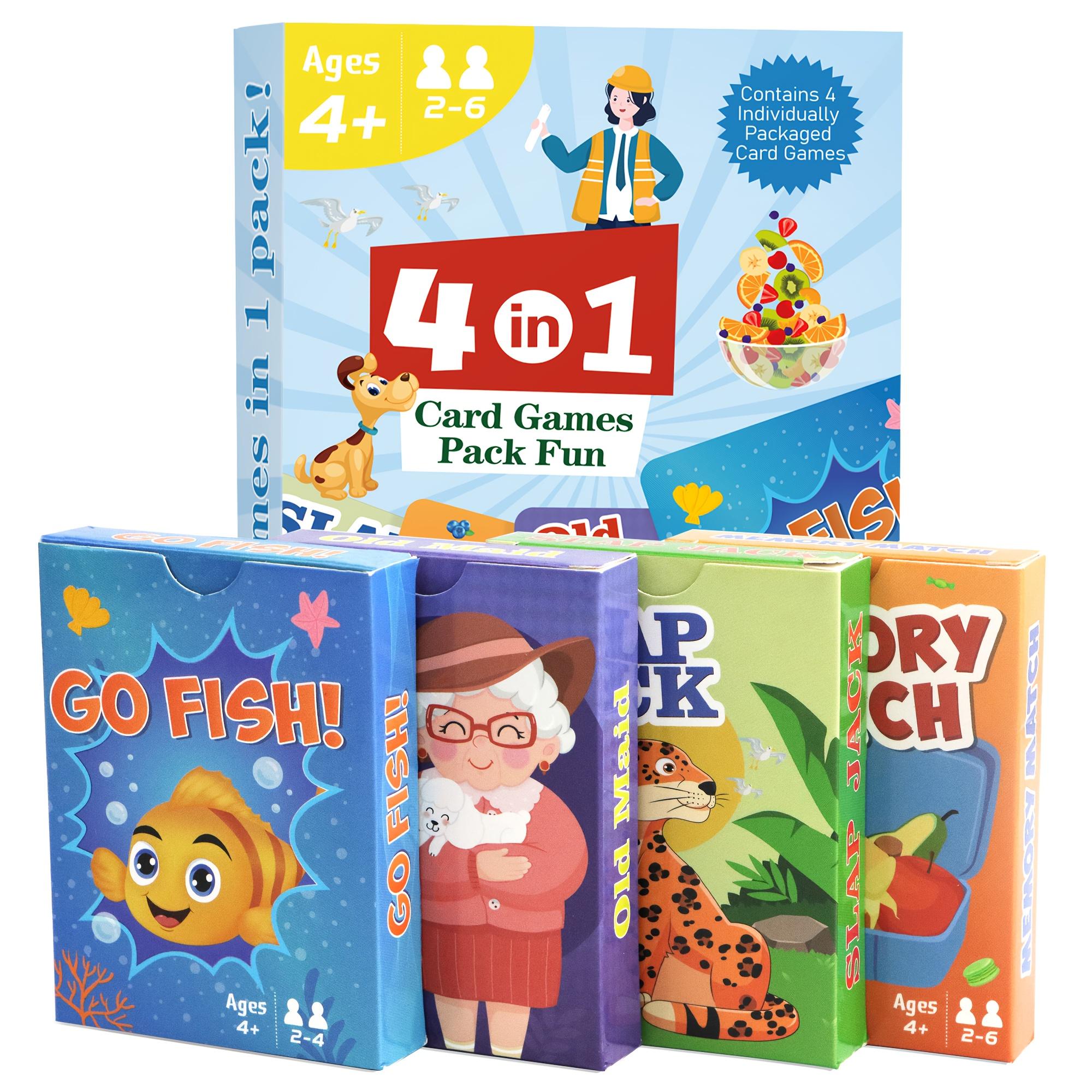 4 Decks in 1 Pack Classic Card Games for Kids Fun Kids Games for Family Party Game Birthday Gifts for Boys and Girls різнокольоровий
4 Decks in 1 Pack Classic Card Games for Kids Fun Kids Games for Family Party Game Birthday Gifts for Boys and Girls різнокольоровий