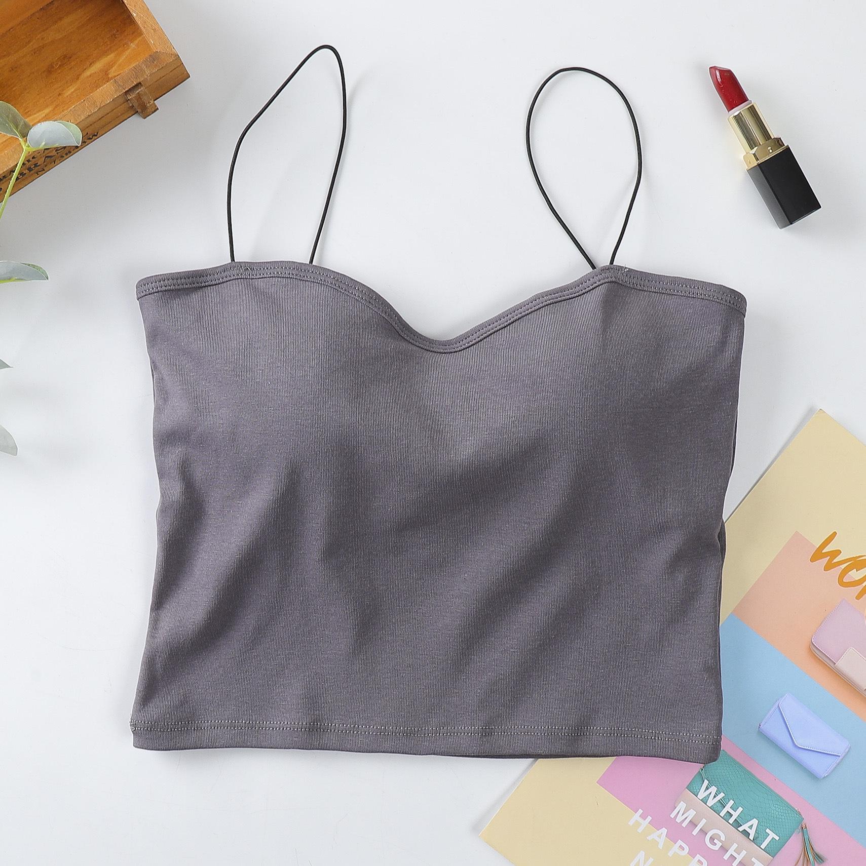 Individually Packaged Cotton Tank Top Bra – No Underwire, Oil Painting Girl Design, Sexy Solid Color Outerwear for Women One Size (40-60kg) темно-серого
Individually Packaged Cotton Tank Top Bra – No Underwire, Oil Painting Girl Design, Sexy Solid Color Outerwear for Women One Size (40-60kg) темно-серого