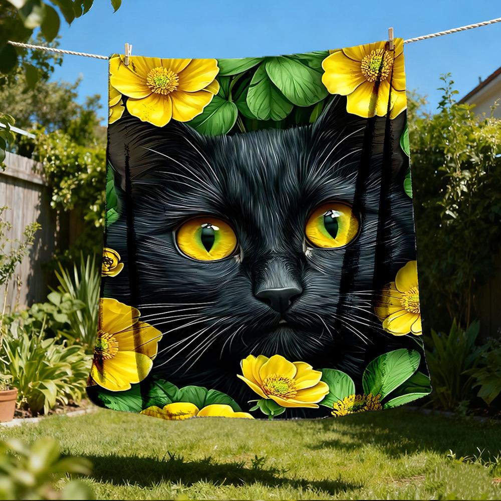 1 шт. Плед для улицы с принтом черной кошки, легкий полиэстер, 80x120cm
1 шт. Плед для улицы с принтом черной кошки, легкий полиэстер, 80x120cm