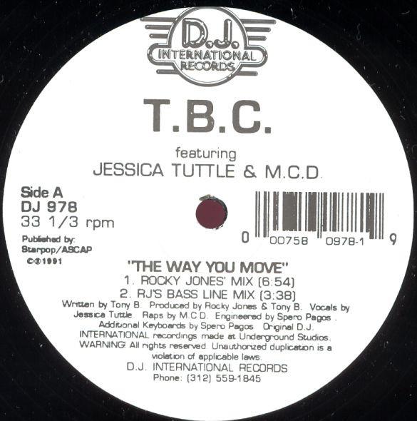 12inch Record T.B.C., JESSICA TUTTLE & M.C.D - The Way You Move DJ978 D.J. INTERNATIO 1991 US Dance & Electronica Used
12inch Record T.B.C., JESSICA TUTTLE & M.C.D - The Way You Move DJ978 D.J. INTERNATIO 1991 US Dance & Electronica Used