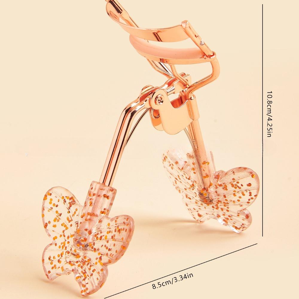 Butterfly Design Eyelash Curler with 10 Rubber Strips Glitter Handle Curved Clamp Head Fits The Eye Shape
Butterfly Design Eyelash Curler with 10 Rubber Strips Glitter Handle Curved Clamp Head Fits The Eye Shape