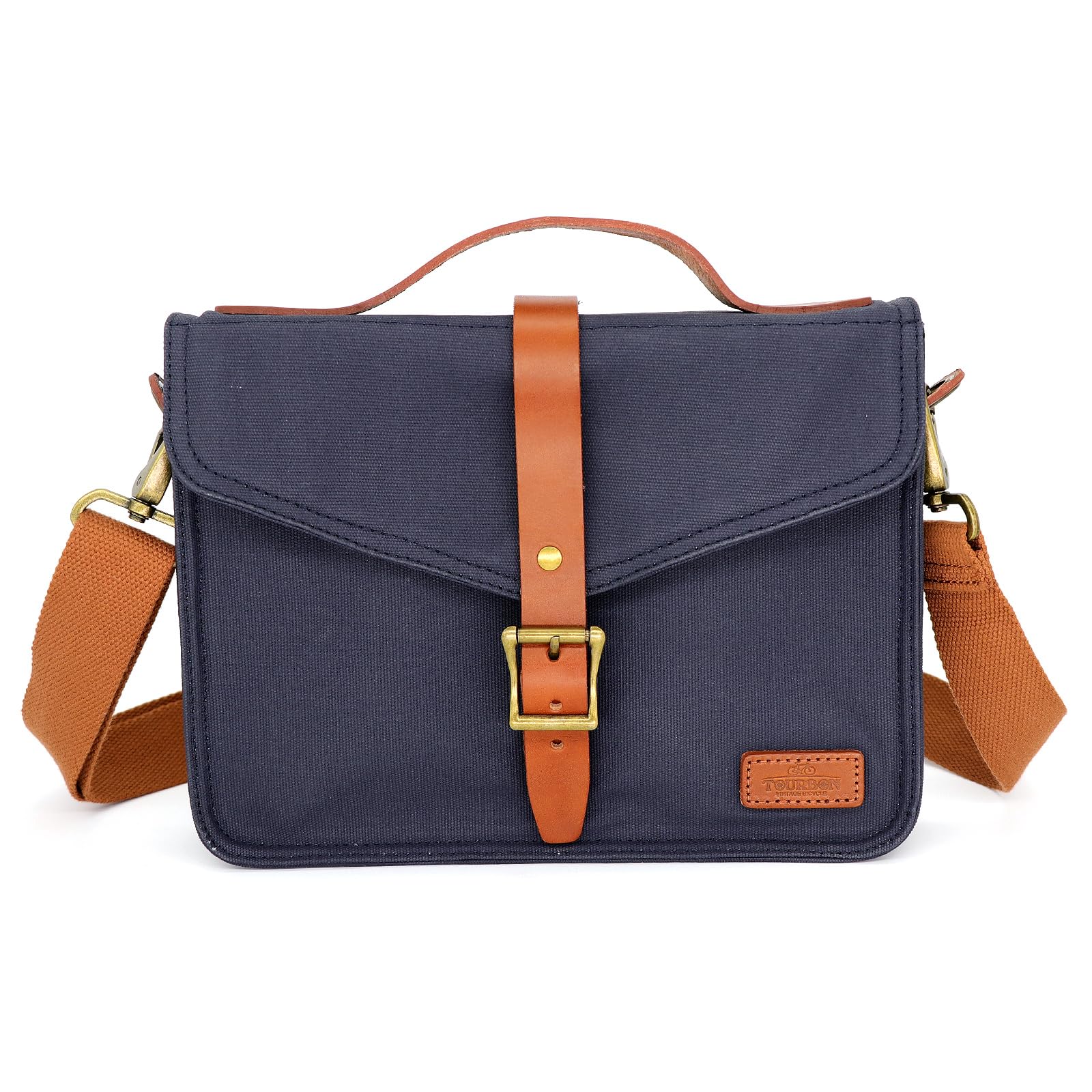 TOURBON Canvas Bicycle Front Bag Handlebar Bag Easy to Install Road Bike Universal Handlebar Bicycle Bag with Shoulder Strap for Commuting to School
TOURBON Canvas Bicycle Front Bag Handlebar Bag Easy to Install Road Bike Universal Handlebar Bicycle Bag with Shoulder Strap for Commuting to School