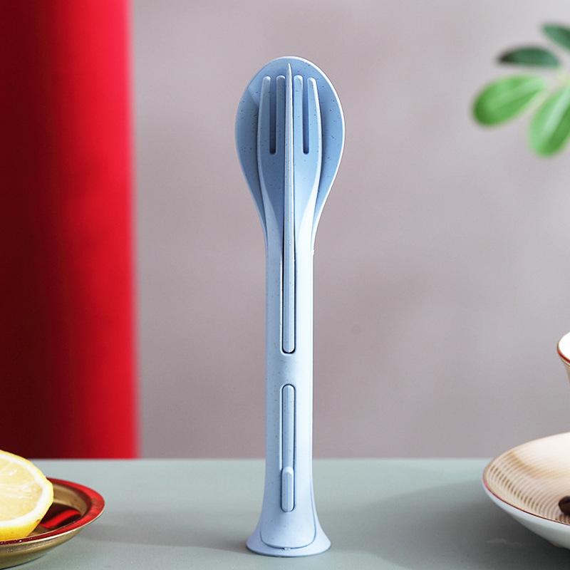 Wheat Straw Three-in-one Travel Convenient Student Tableware Knife, Fork and Spoon Carrying Export Tableware синій
Wheat Straw Three-in-one Travel Convenient Student Tableware Knife, Fork and Spoon Carrying Export Tableware синій
