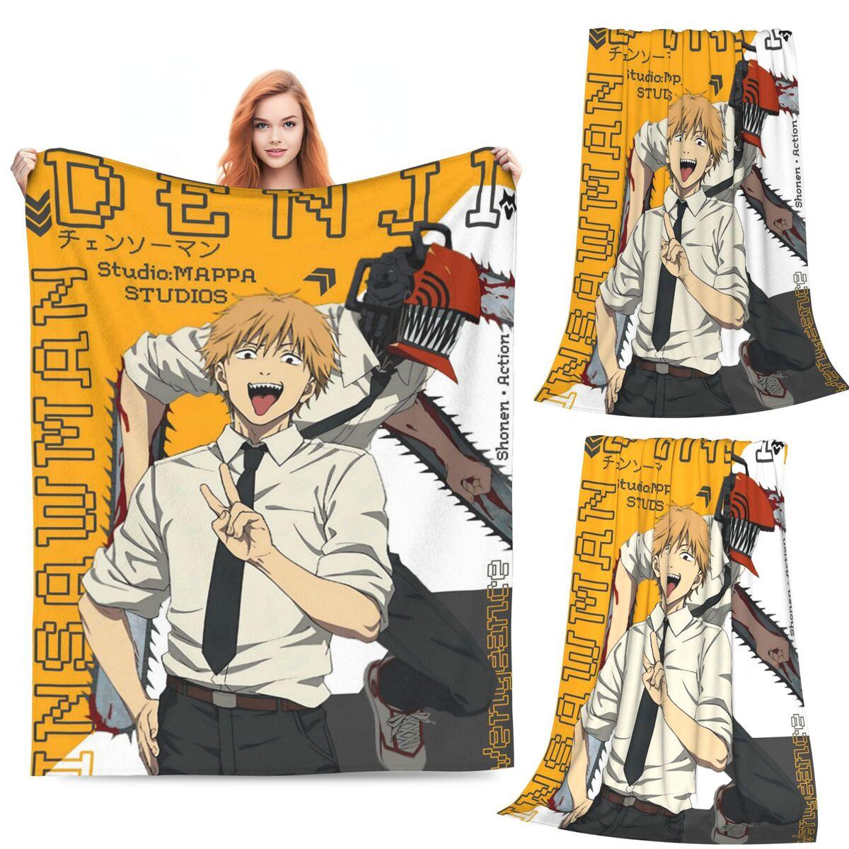 Anime Chainsaw Man Denji Blanket Soft Warm Flannel Throw Blanket Bedding for Bed Living room Picnic Travel Home Sofa 80x120cm
Anime Chainsaw Man Denji Blanket Soft Warm Flannel Throw Blanket Bedding for Bed Living room Picnic Travel Home Sofa 80x120cm