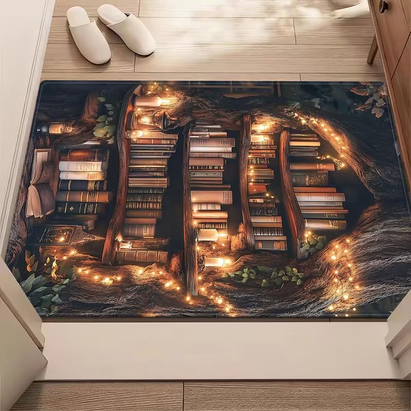 Vintage Broken Bookshelf Carpet Door Mat WELCOME Rug Non-Slip Indoor Mat Machine Washable Rug for Living Room Entryway 40x60cm
Vintage Broken Bookshelf Carpet Door Mat WELCOME Rug Non-Slip Indoor Mat Machine Washable Rug for Living Room Entryway 40x60cm