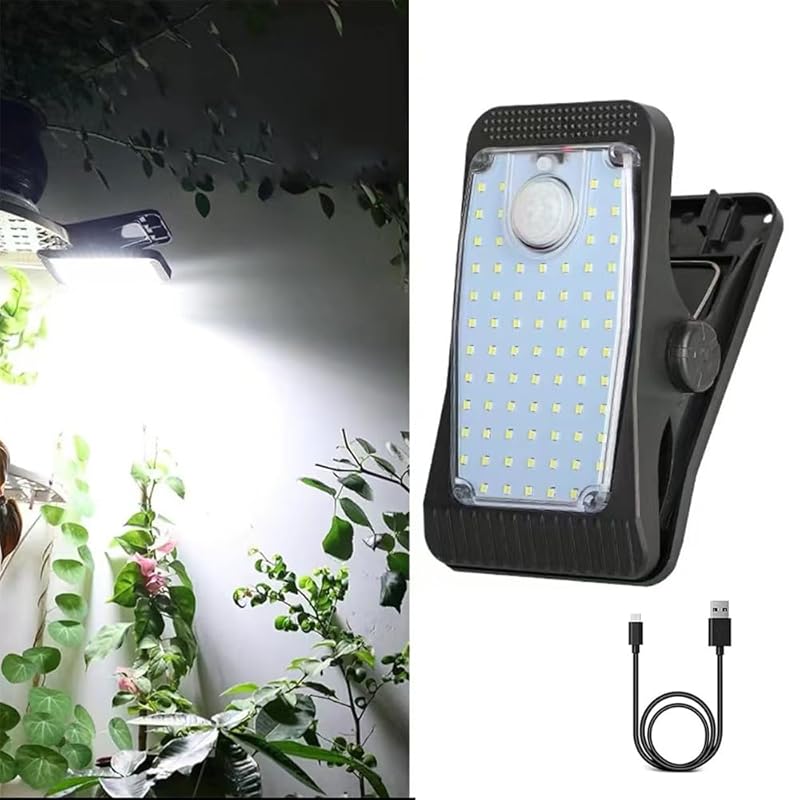 YZYOE new reinforced type 73 LED Outdoor Solar Clamp Lamp, Portable Lighting with Motion Sensor, Waterproof Solar and USB Powered Garden Atmosphere
YZYOE new reinforced type 73 LED Outdoor Solar Clamp Lamp, Portable Lighting with Motion Sensor, Waterproof Solar and USB Powered Garden Atmosphere