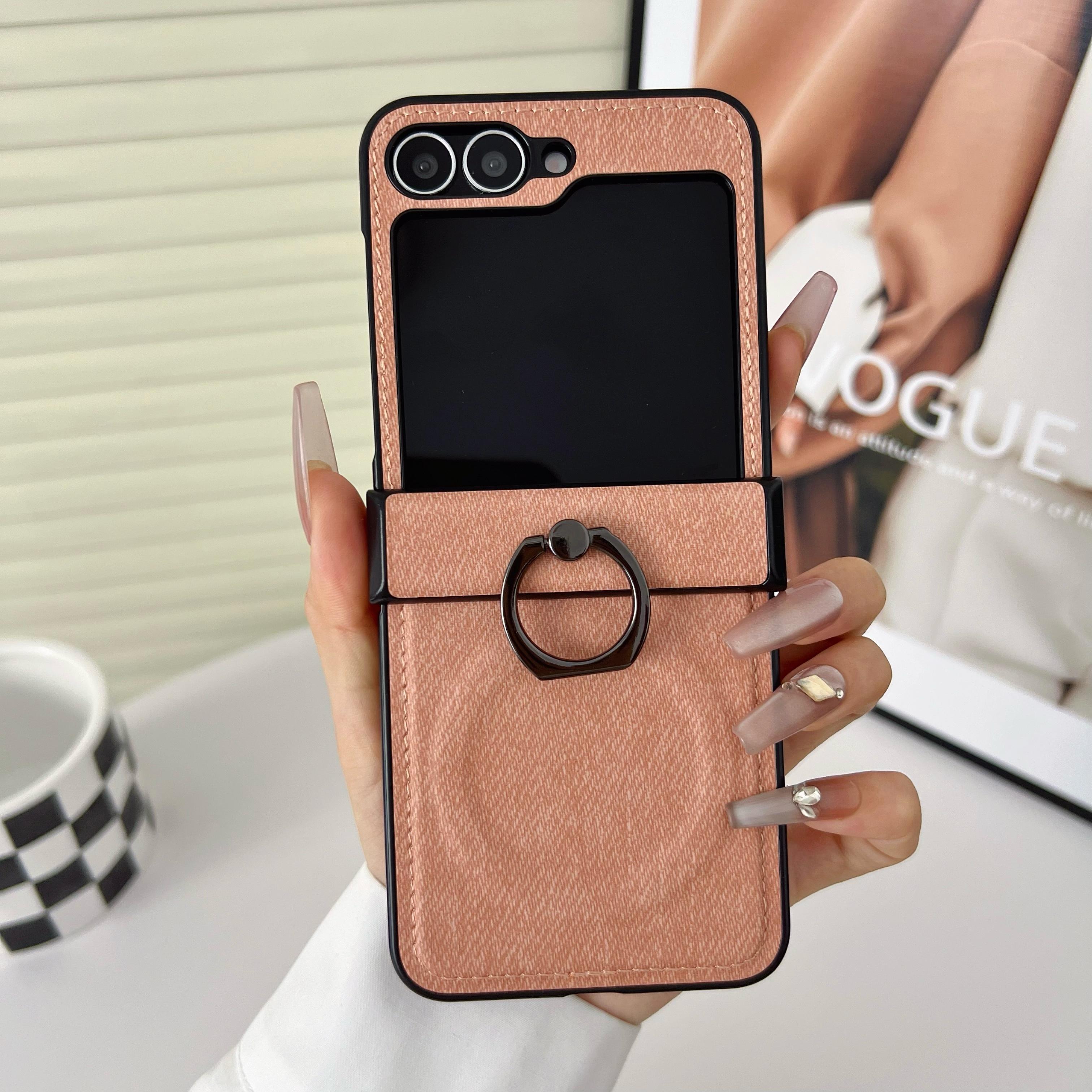 Matte Leather Fabric Magsafe Case for Samsung Z flip 6 5 4 3 Soft Shockproof Jeans Retro Magnetic Wireless Charging Cover Galaxy Z Flip6
Matte Leather Fabric Magsafe Case for Samsung Z flip 6 5 4 3 Soft Shockproof Jeans Retro Magnetic Wireless Charging Cover Galaxy Z Flip6