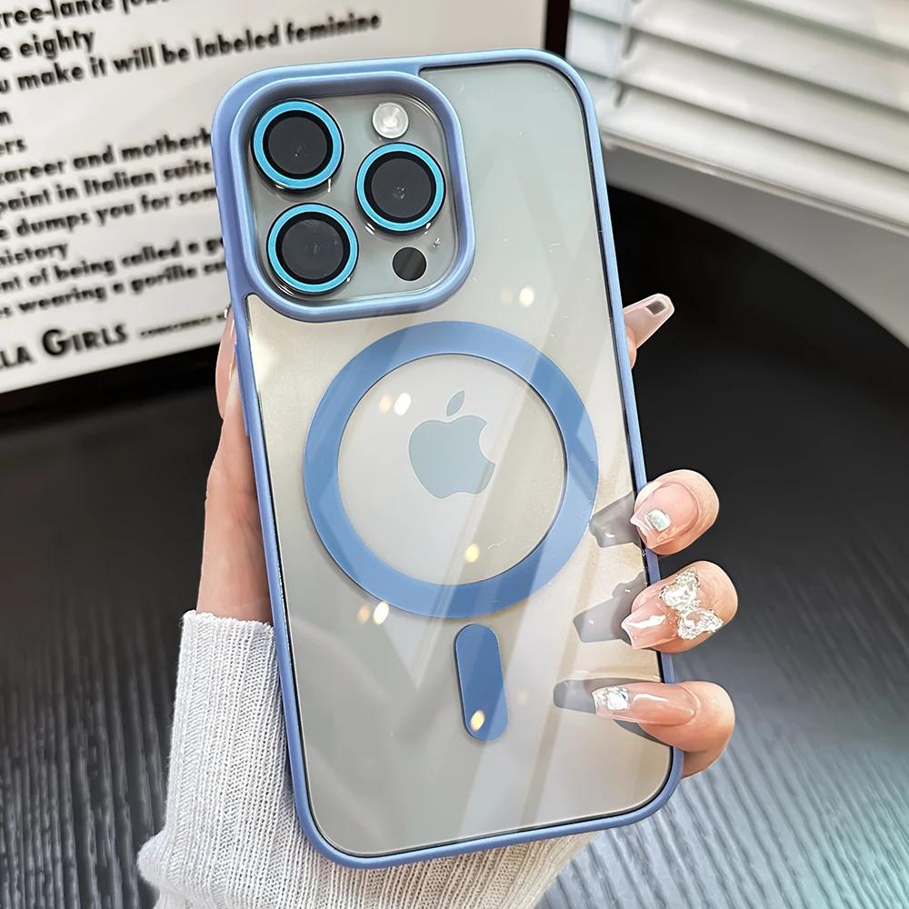 Роскошный магнитный противоударный прозрачный чехол для телефона для iPhone 15 14 13 12 11 Pro Max Plus Mbile, чехол, стеклянная защита объектива Magsafe For iPhone 15Pro Max
Роскошный магнитный противоударный прозрачный чехол для телефона для iPhone 15 14 13 12 11 Pro Max Plus Mbile, чехол, стеклянная защита объектива Magsafe For iPhone 15Pro Max