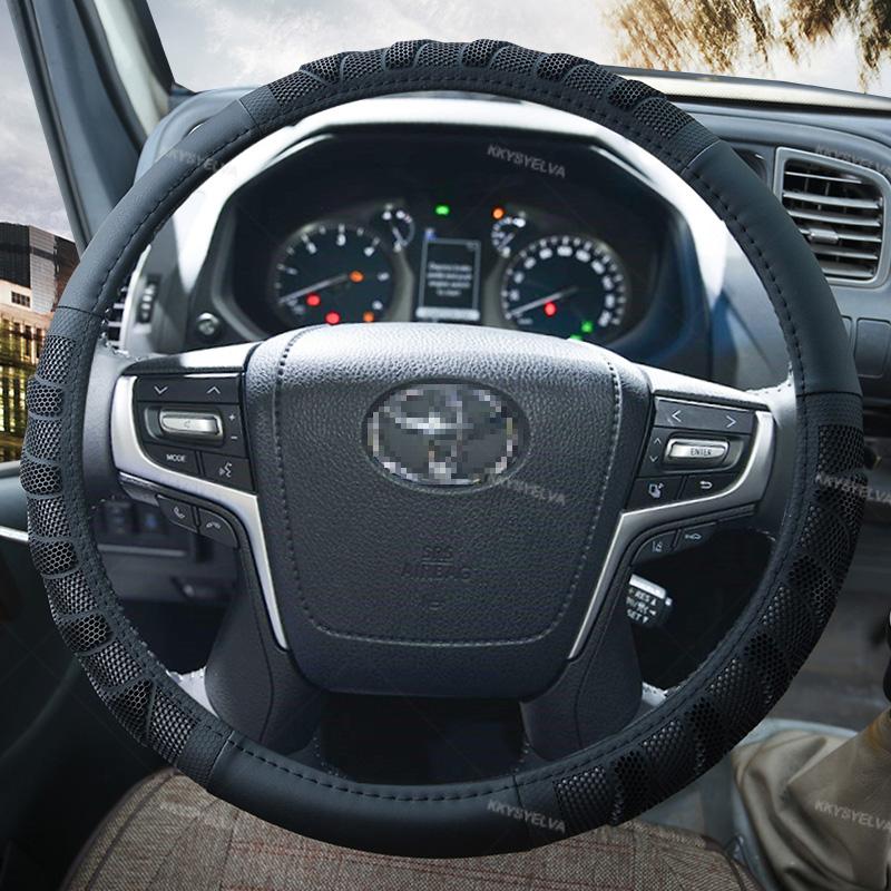 Кожаный чехол на руль автомобиля из микрофибры для Toyota Land Cruiser Prado 90 100 120 150 200 300 Fj Cruiser Auto
Кожаный чехол на руль автомобиля из микрофибры для Toyota Land Cruiser Prado 90 100 120 150 200 300 Fj Cruiser Auto