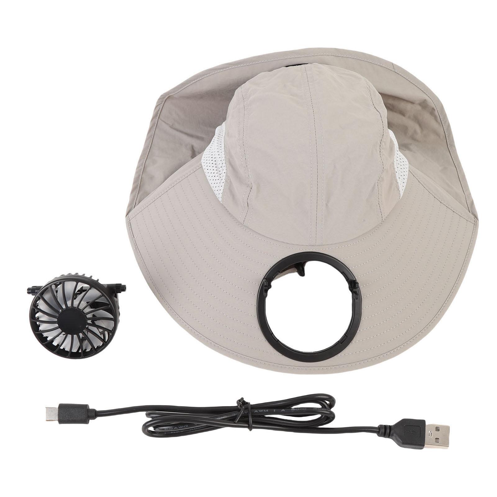 Wide Brim Sun Hat with Fan USB Charging Outdoor Fan Hat Adjustable Wind Speed Light Grey
Wide Brim Sun Hat with Fan USB Charging Outdoor Fan Hat Adjustable Wind Speed Light Grey