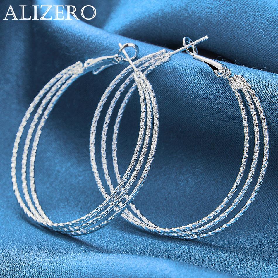 ALIZERO 925 Silver Earrings Simple Round Circle Hoop Earrings For Woman Fashion Wedding Engagement Charm Jewelry Gifts
ALIZERO 925 Silver Earrings Simple Round Circle Hoop Earrings For Woman Fashion Wedding Engagement Charm Jewelry Gifts