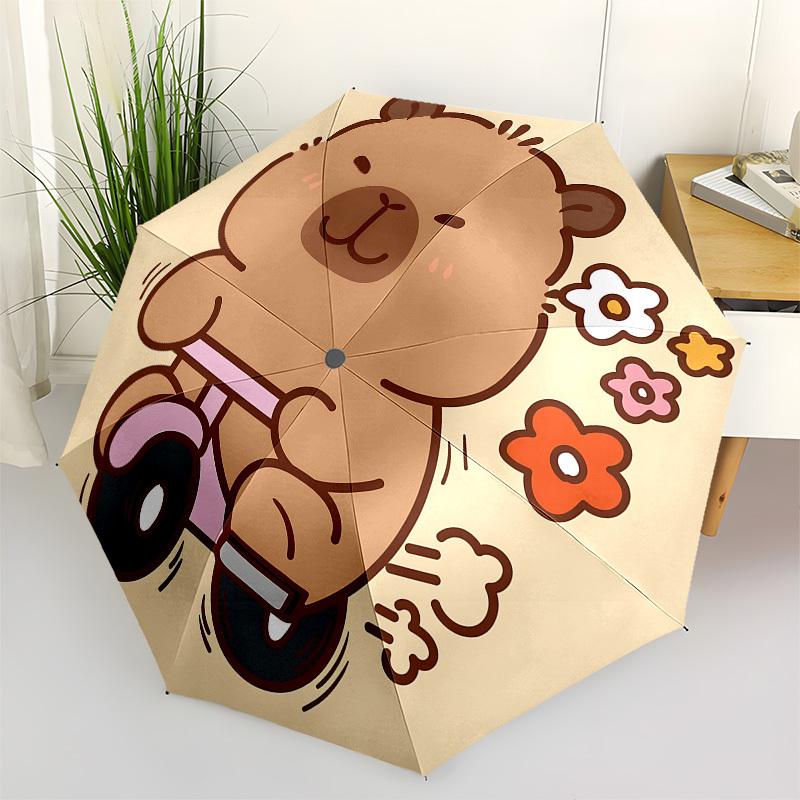Cute Capybara Automatic Folding umbrella Compact 8 rib Design, Unique Style, Suitable for Everyday Outdoor Use, Perfect Gift for Friends and
Cute Capybara Automatic Folding umbrella Compact 8 rib Design, Unique Style, Suitable for Everyday Outdoor Use, Perfect Gift for Friends and