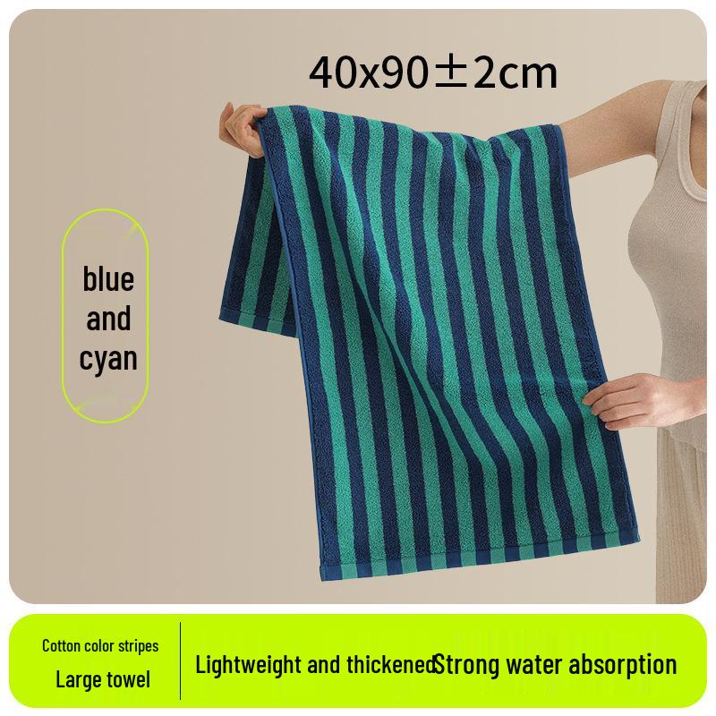 Thickened Pure Cotton Striped Face Towel - Soft, Strong Absorption, Durable & Shed-Resistant 40x90±2cm
Thickened Pure Cotton Striped Face Towel - Soft, Strong Absorption, Durable & Shed-Resistant 40x90±2cm