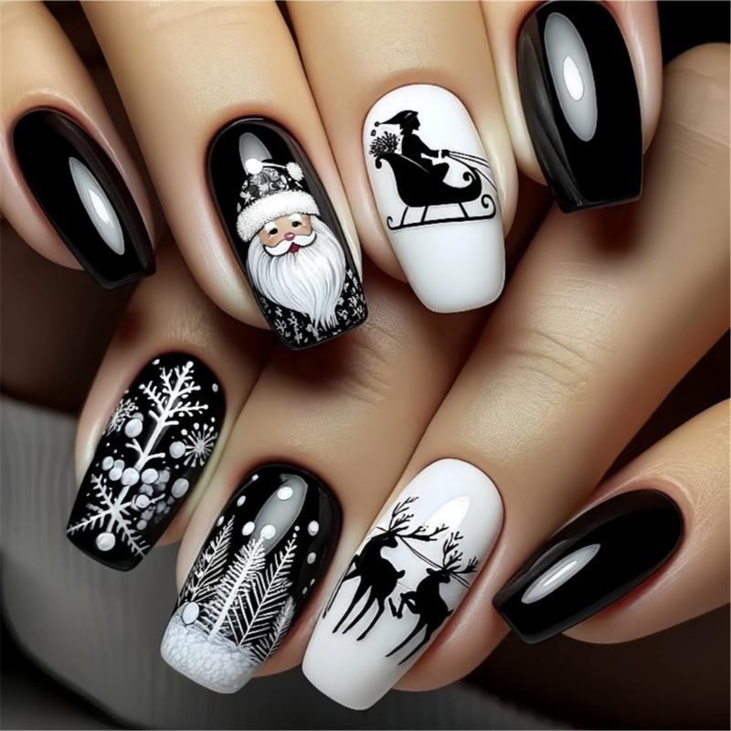 Christmas Press On Nails Winter Holiday Designs Glossy Acrylic Full Cover Nail Art Festive Nail Decorations 24Pcs 1
Christmas Press On Nails Winter Holiday Designs Glossy Acrylic Full Cover Nail Art Festive Nail Decorations 24Pcs 1
