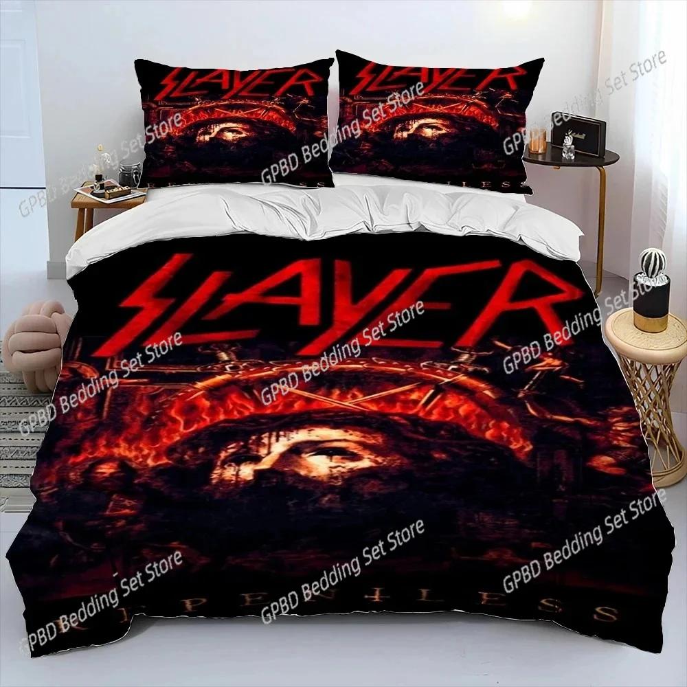 3D Print Slayer Heavy Metal Bplus Music Beding Set Bedrom Soft Modern Bedspreads Comefortable Soft with Soft Fabric Duvet Cover Quilt Pilowcase 100*200cm Single
3D Print Slayer Heavy Metal Bplus Music Beding Set Bedrom Soft Modern Bedspreads Comefortable Soft with Soft Fabric Duvet Cover Quilt Pilowcase 100*200cm Single