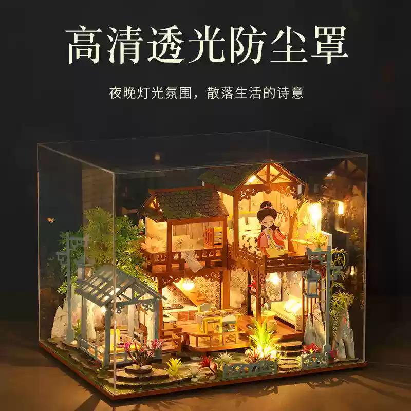 Forest hut handmade assembly miniature house miniature antique design attic small courtyard wood material assembly ornamental ornaments
Forest hut handmade assembly miniature house miniature antique design attic small courtyard wood material assembly ornamental ornaments