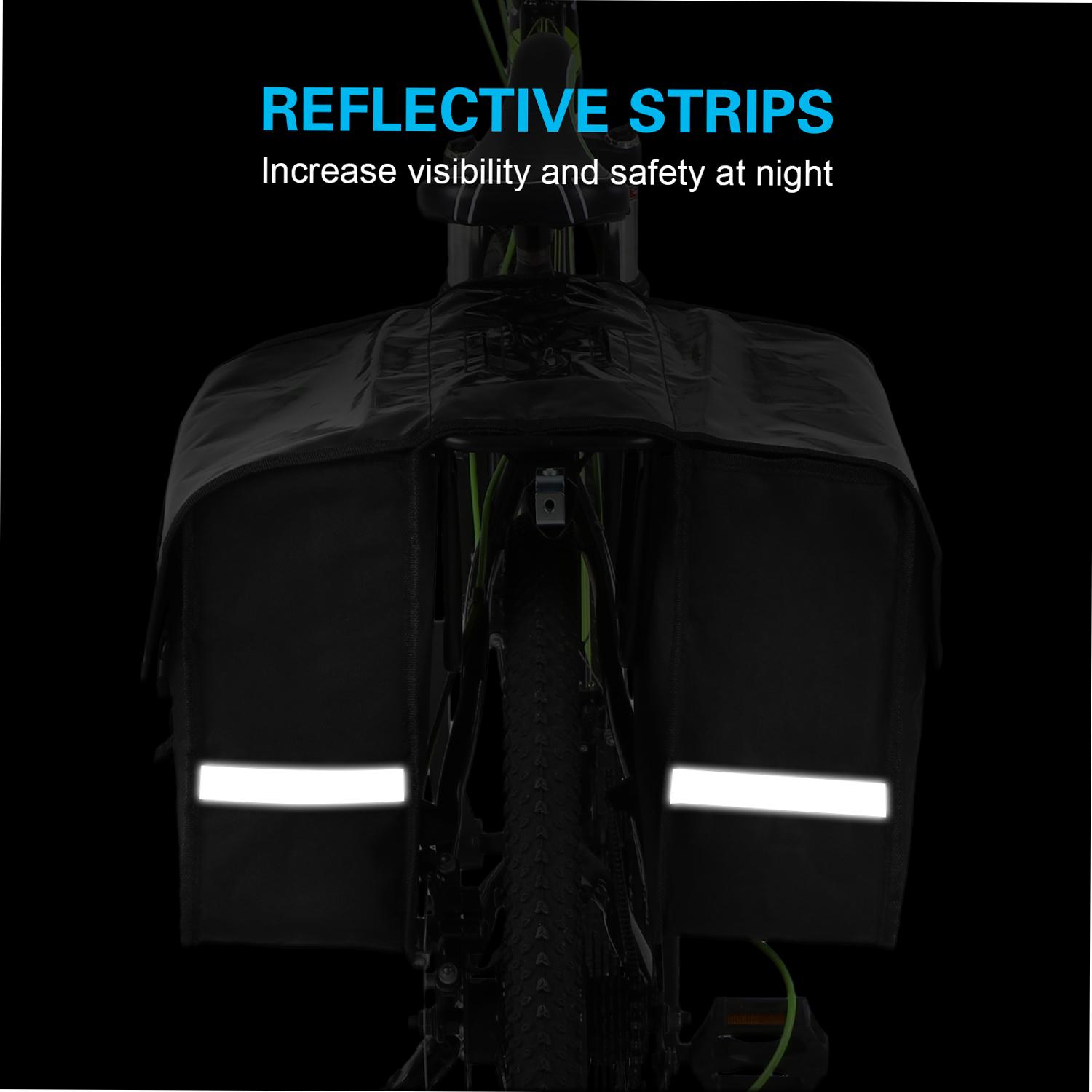 28L Water Resistant Bicycle Rear Seat Carrier Bag Rack Trunk Bags Bike Commuter Bag Pannier
28L Water Resistant Bicycle Rear Seat Carrier Bag Rack Trunk Bags Bike Commuter Bag Pannier