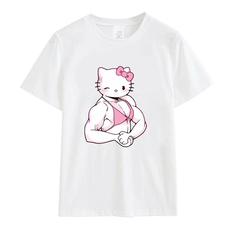 Kuromi Hello Kitty and Friends Graphic T-shirt Anime Cinnamoroll Muscle Printed Cartoon Tops Cotton Women Men Short Sleeve S
Kuromi Hello Kitty and Friends Graphic T-shirt Anime Cinnamoroll Muscle Printed Cartoon Tops Cotton Women Men Short Sleeve S